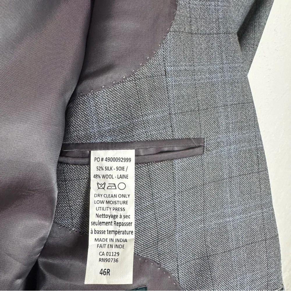 Ralph Lauren Classic Gray Plaid Tartan Blazer‎ Sport Coat